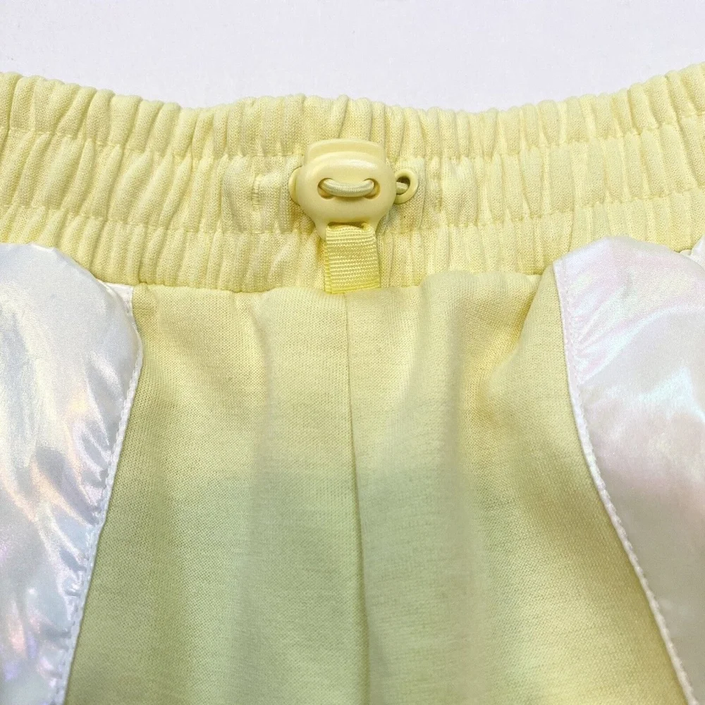 Zara Girl Sporty Collection Yellow Shorts Size 11-12 Soft Elastic Waist Pockets